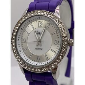 Vivani Womens Mop Dial Rhinestone Watch New Battery
